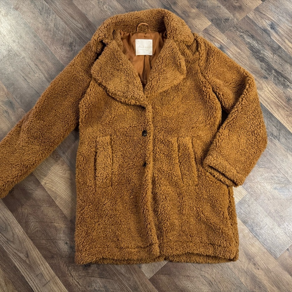 Altar'd State Tan Teddy Jacket